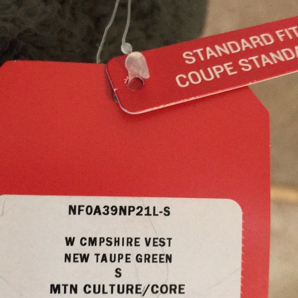 The NORTH FACE Size S taupe green campshire Sherpa zippered vest - Picture 5 of 9